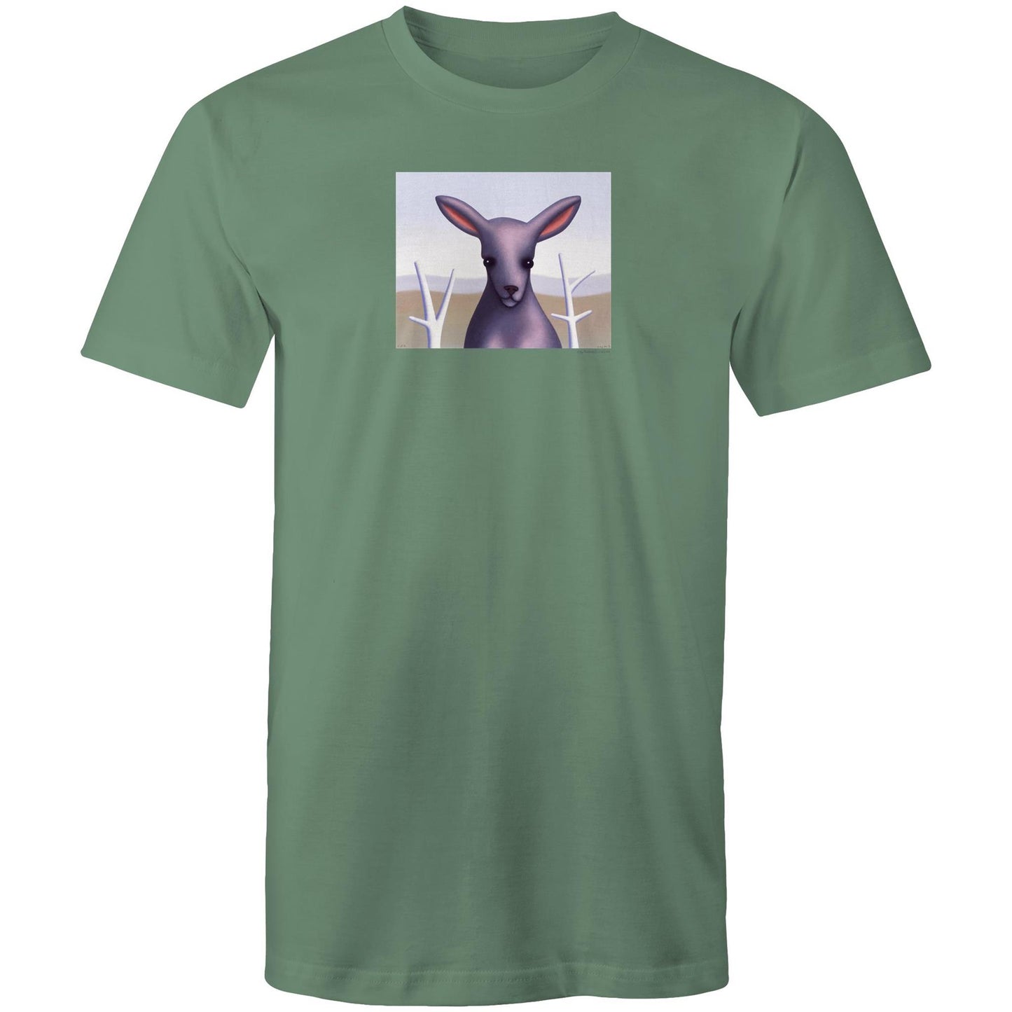 Fluffy the Slightly Pink Kangaroo T Shirts for Men (Unisex)