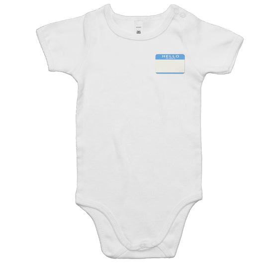 Name Badge Rompers for Babies
