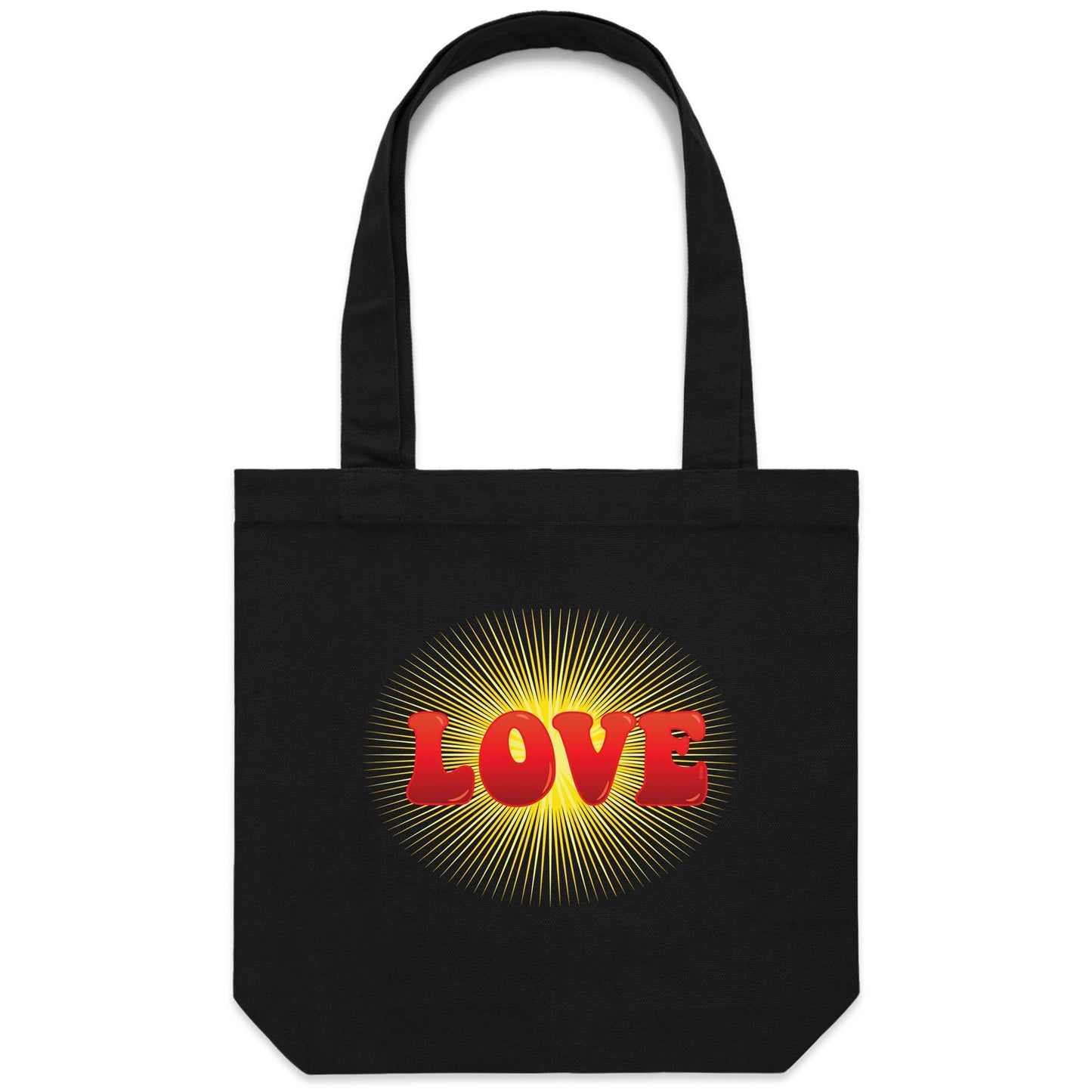 Radiant Love Canvas Totes