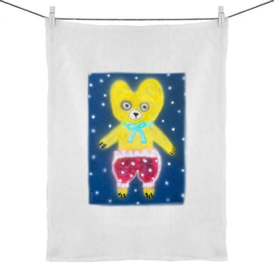 Yellow Bear Tea Towel