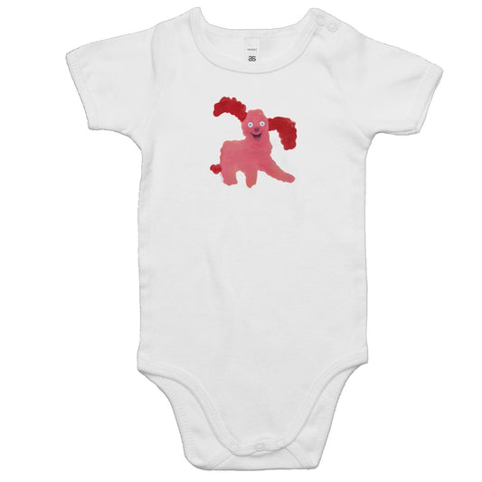 Pink Dog Rompers for Babies