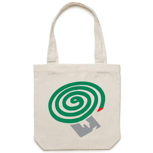 Mosquito Coil Canvas Totes