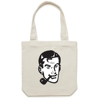 Father Head Canvas Totes