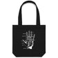 Palmistry Hand Canvas Totes