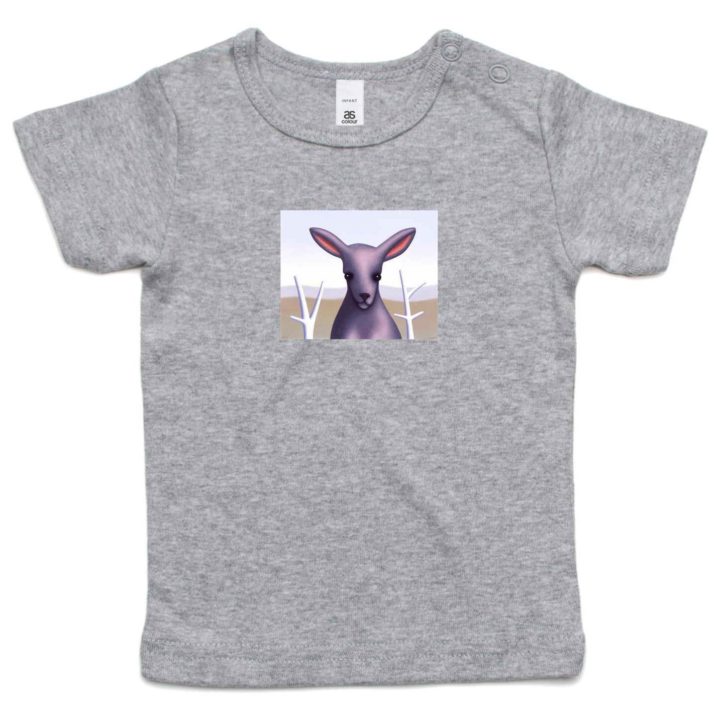 Fluffy the Slightly Pink Kangaroo T Shirts for Babies