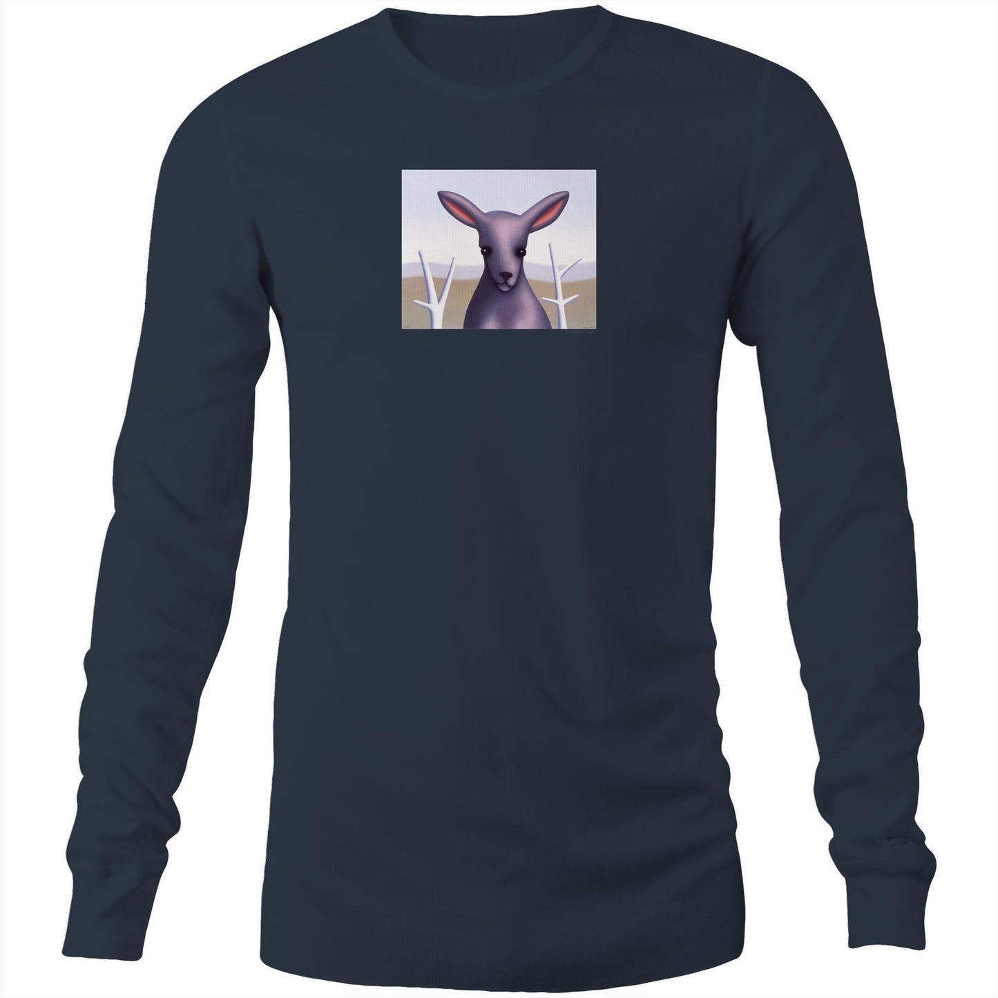 Fluffy the Slightly Pink Kangaroo Long Sleeve T Shirts