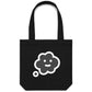 Thought Bubble Face Canvas Totes