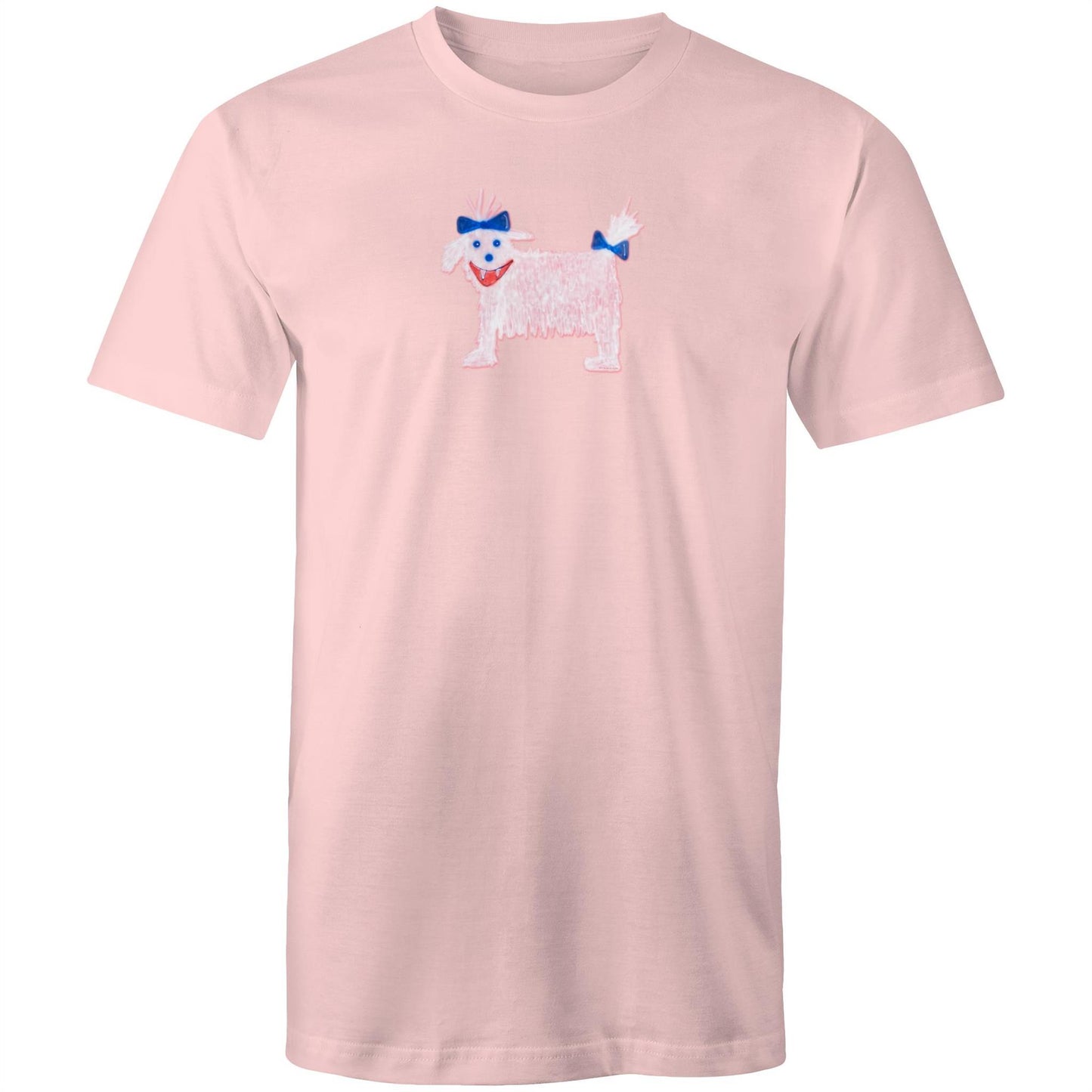 White Dog T Shirts for Men (Unisex)