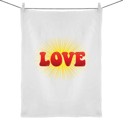Radiant Love Tea Towel
