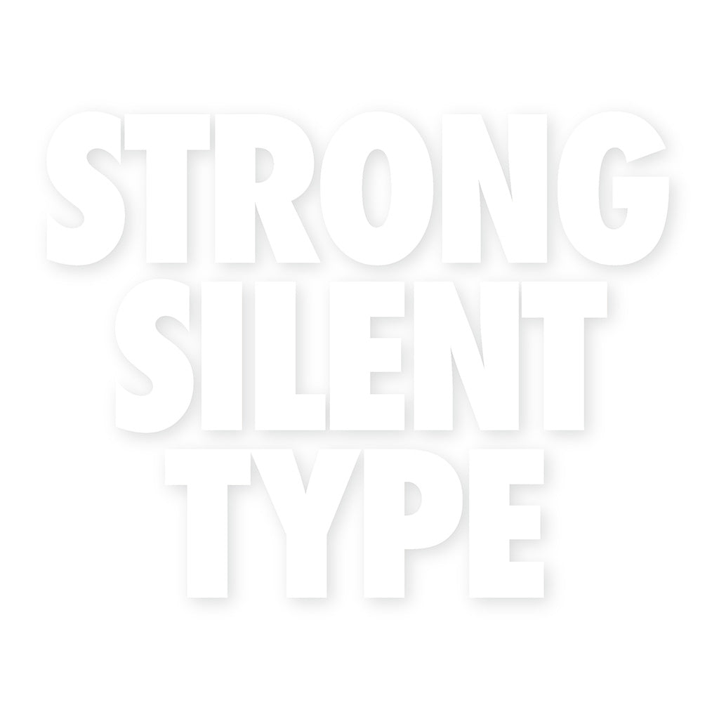 Strong Silent Type Canvas Totes