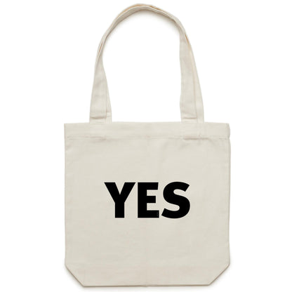 YES Canvas Totes