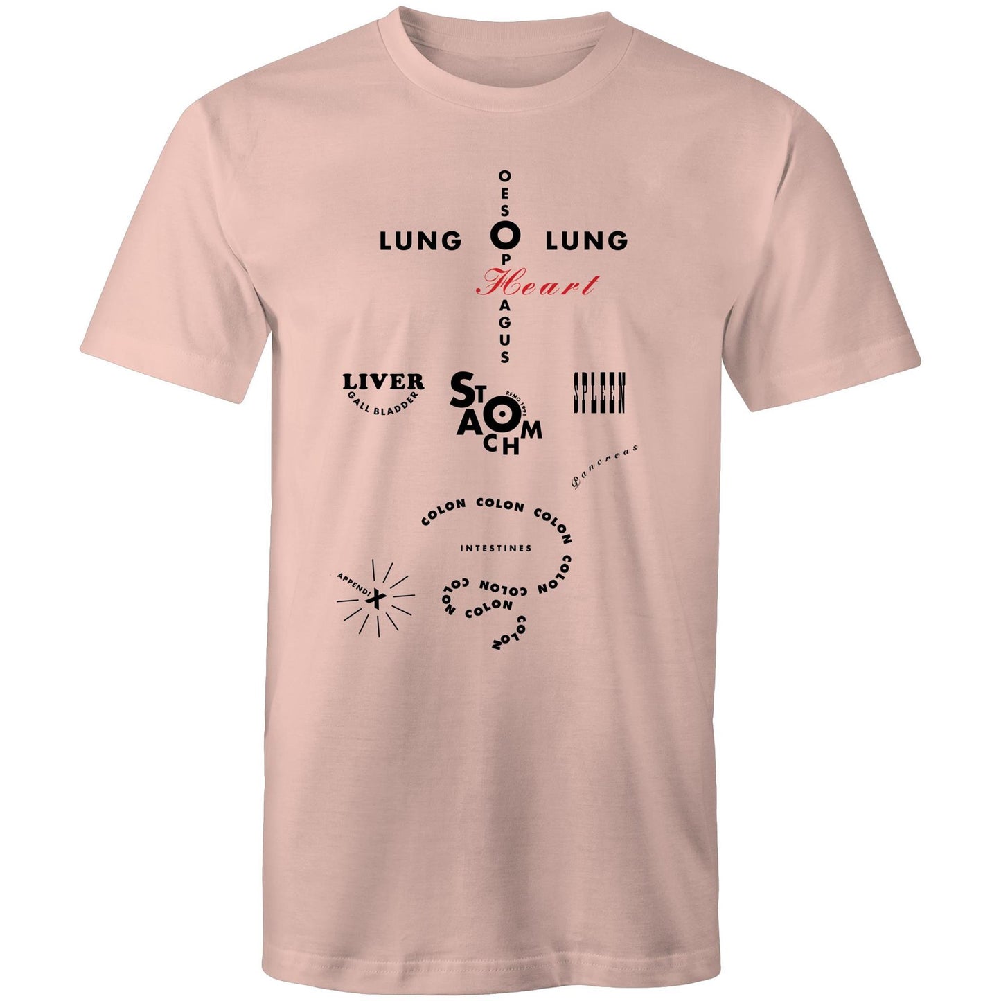 Organ Locator T Shirts for Men (Unisex)