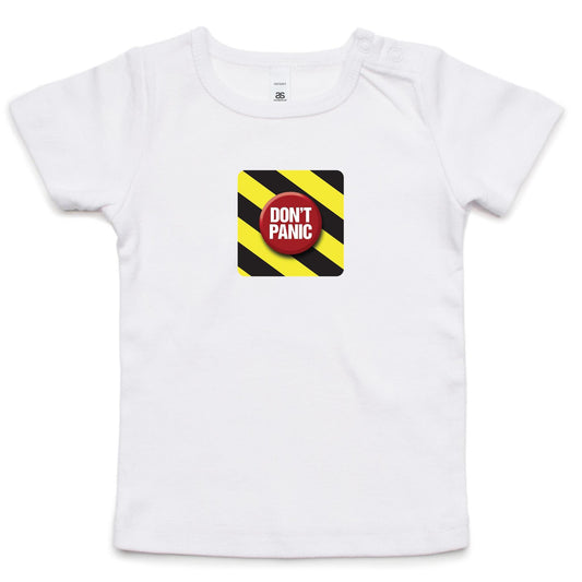 Panic Button T Shirts for Babies