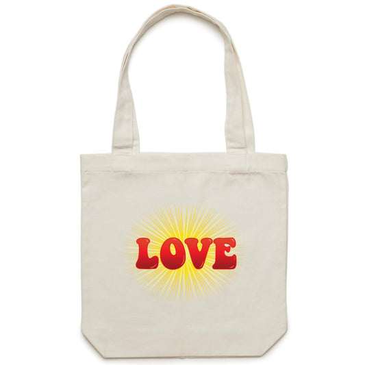 Radiant Love Canvas Totes