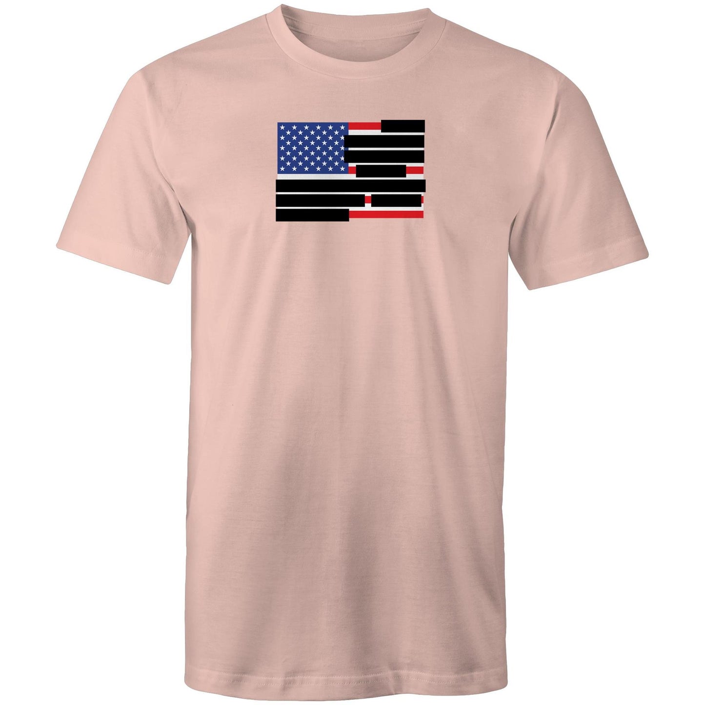 US Flag Redacted T Shirts for Men (Unisex)