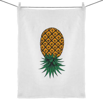Upside Down Pineapple Tea Towel