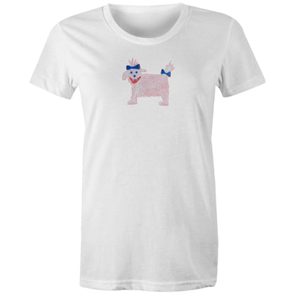 White Dog T Shirts for Women
